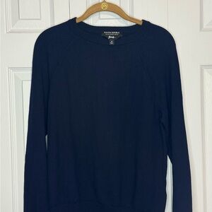 Banana Republic Women's Black Italian Yarn Crew Neck Sweater